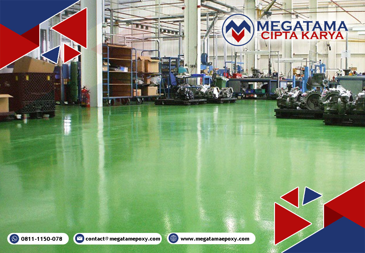 Pengecatan Epoxy lantai pabrik mainan