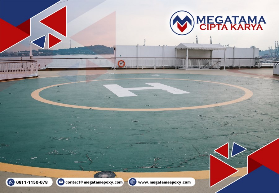 jasa epoxy lantai landasan helikopter