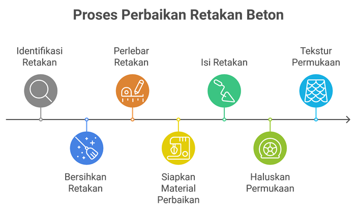 cara memperbaiki jalan beton yang retak